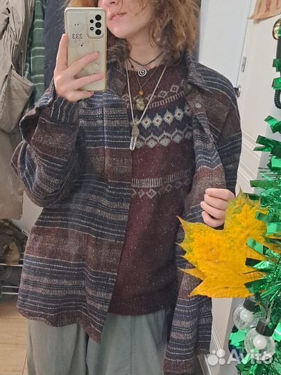 Рубашка оверсайз винтажная гоблинкор, гранж