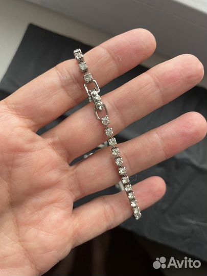 Ожерелье чокер с кристаллами