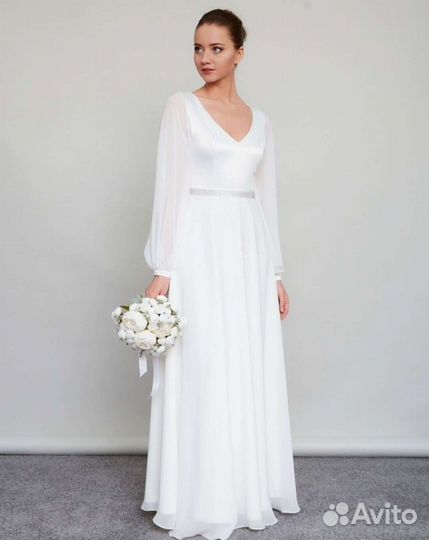 Вечернее платье в пол 50-52