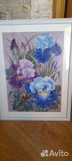 Картины готовые в стиле алмазный вышивки