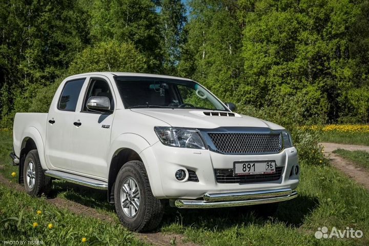 Обвес из нержавеющей стали hilux 2007-2015