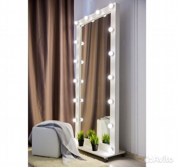Гримерное зеркало 175/80 на подставке