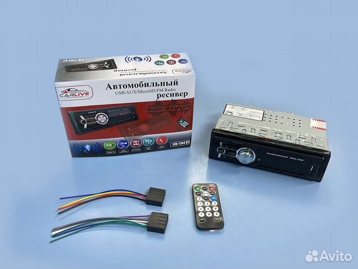Автомагнитола carlive LED-1784 BT с охладителем