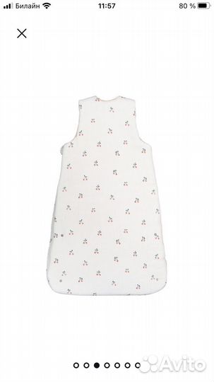 Конверт для новорожденного из хб газовой ткани