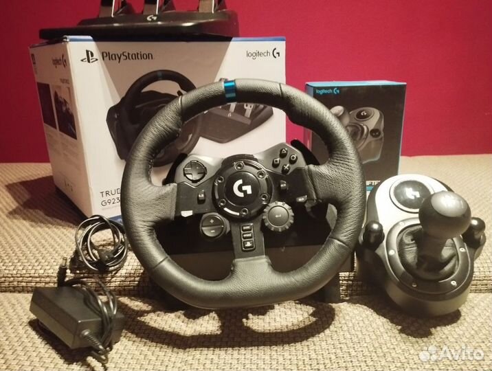 Игровой руль Logitech G923 PS4 + Driving Shifter