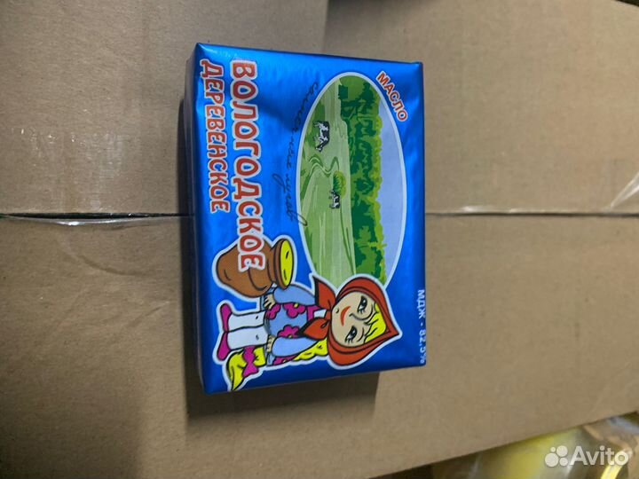 Масло сливочное Вологодское деревенское 180г