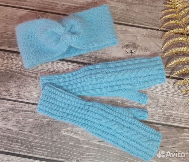 Повязка на голову, Митенки