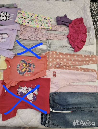 Вещи пакетом на девочку 104-134