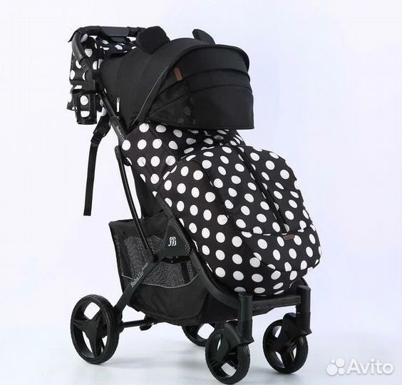 Прогулочная коляска Babalo 2023 Микки Черная рама