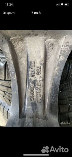 Колеса в сборе r17 зимние 5х108