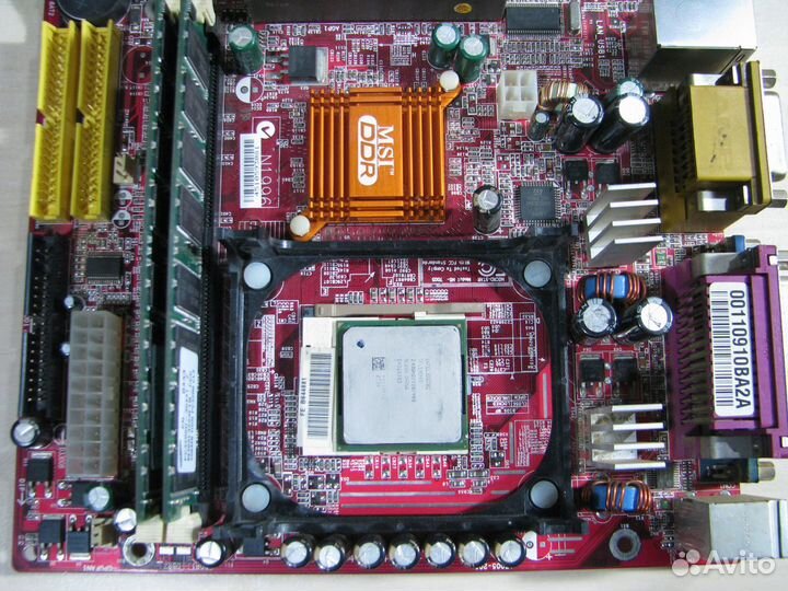 MSI MS-7005 + CPU Celeron 2.4Ghz + RAM DDR 512MB