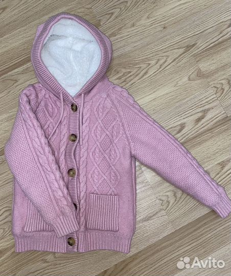 Кофта кардиган для девочки размер 104 110