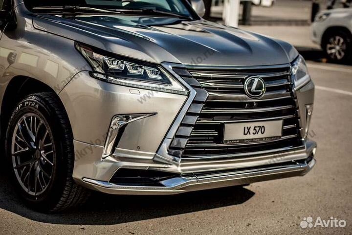 Накладка на бампер передняя Lexus Lx570 2017