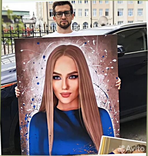 Портрет на холсте по фото