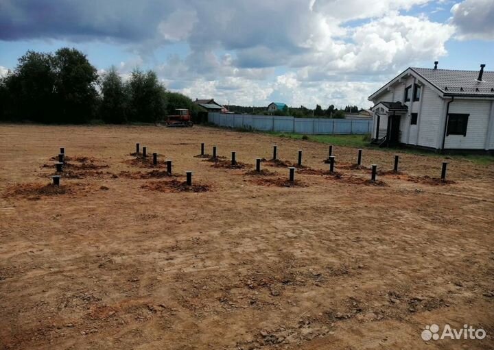 Винтовые сваи под ключ установка