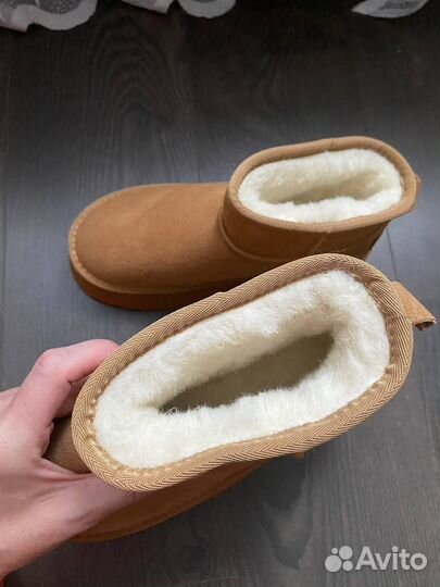 Угги в стиле UGG натуральная замша и мех