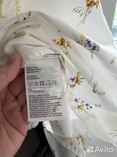 Платье zara в цветочек