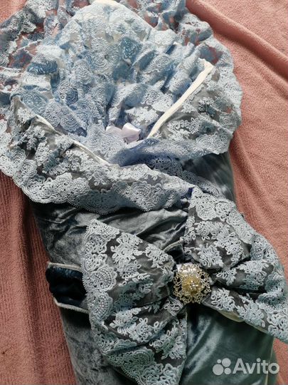 Конверт на выписку для мальчика зимний