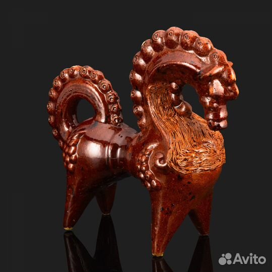 Скульптура «Конь», керамика, поливы, Опошня, СССР