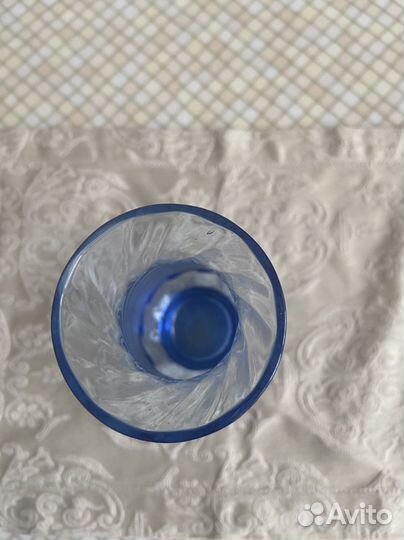Вазы синее стекло СССР