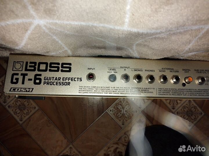 Гитарный процессор boss GT-6