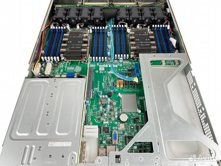 Сервер Supermicro 6019U-TR25M 2xGold 6136 64Gb