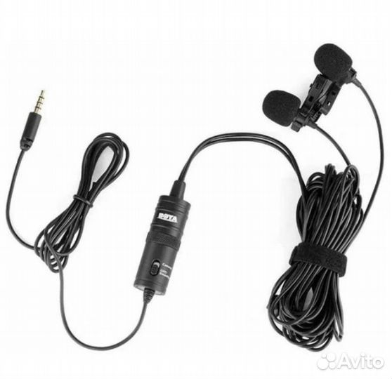 Микрофон петличный/ 2 микрофона петличка