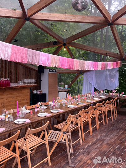 Гирлянда из ленточек, репсовая лента