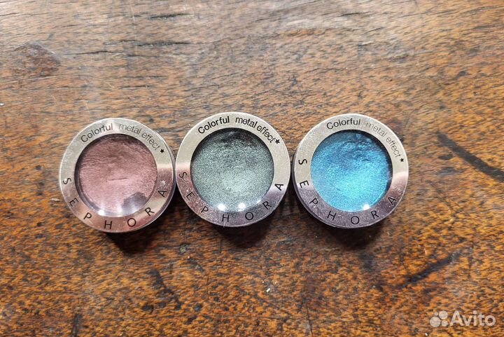 Sephora тени metal effect и mermaid nyx