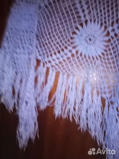 Платок шаль ручной вязки