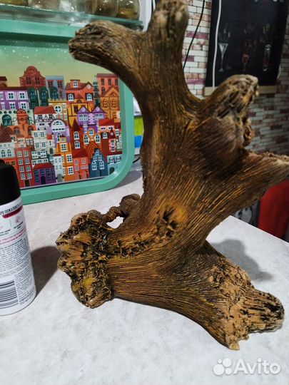 Коряга в аквариум