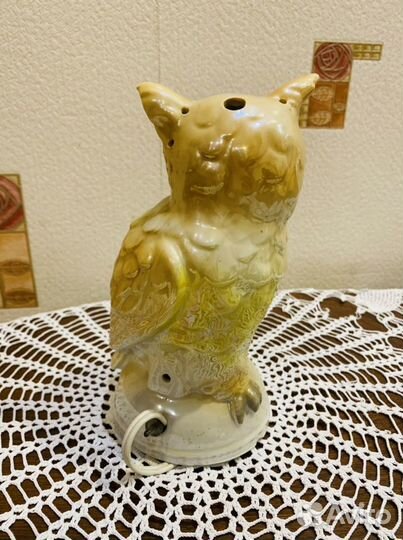 Ночник Светильник Попугай,Сова фарфоровый гд