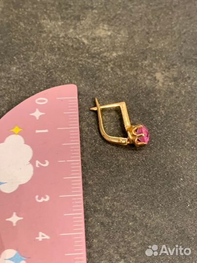 Серьги золотые 583 пробы СССР