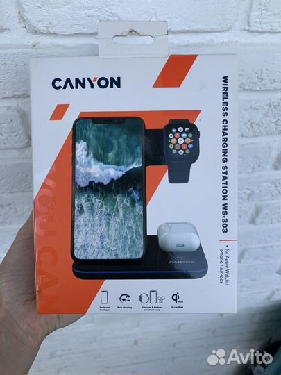 Беспроводное зарядное устройство 3 в 1