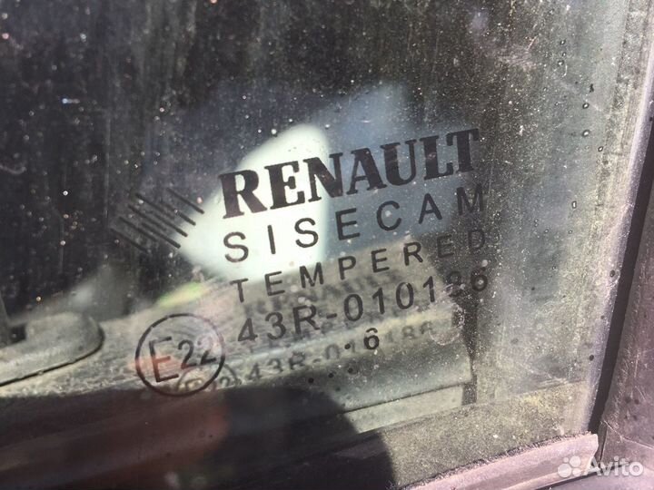 Стекло двери переднее левое для Рено Логан2 Сандер