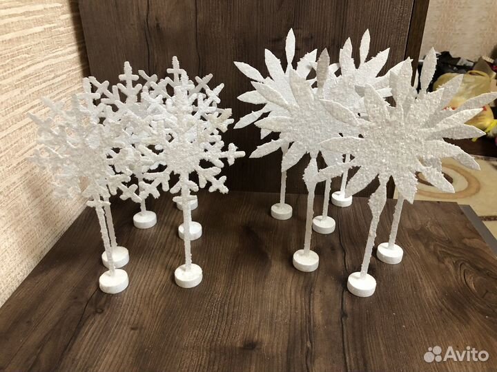 Новогодний декор (железные снежинки)