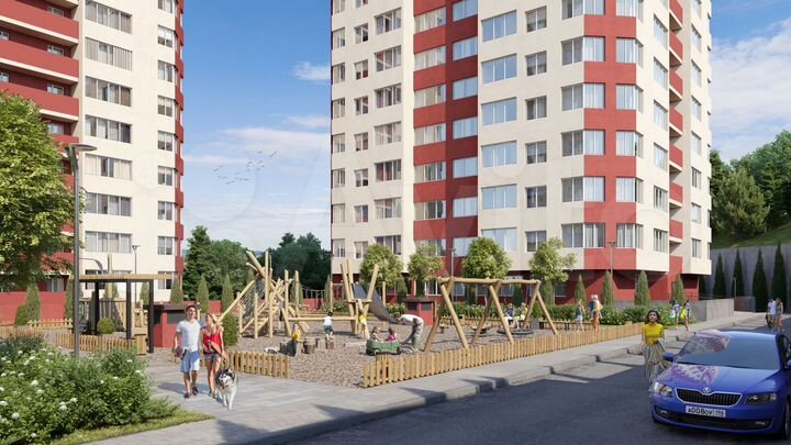 2-к. квартира, 64,1 м², 13/15 эт.