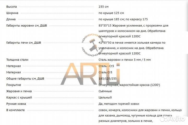 Кованый Мангал с крышей 