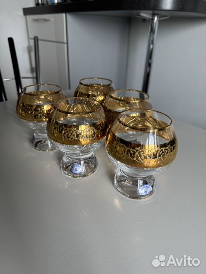 Хрустальные бокалы для коньяка