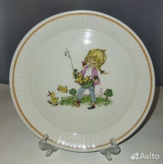 Блюдце,тарелочка детский сюжетик. С Пасхой