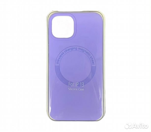 Чехол для iPhone 13 silicone case magnetic сиренев