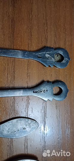 Мельхиорные чайные ложки 6 шт