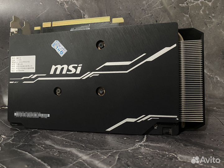 MSI GTX 1660 super ventus OC