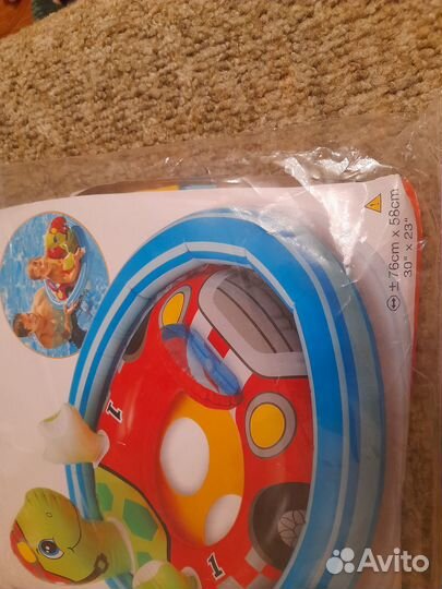 Круг для плавания intex новый