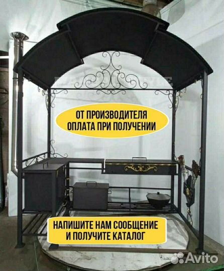 Мангал с крышей