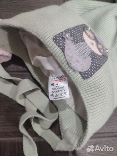 Шапки для девочки. Размер 3-4 годика