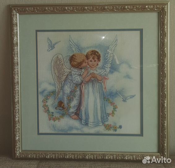 Вышивка крестом в раме 45 на 45