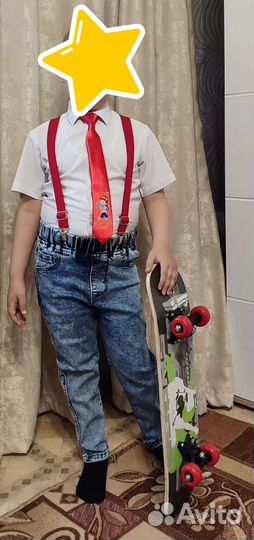 Галстук и подтяжки на выпускной детского сада