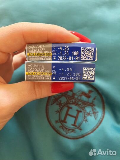 Линзы acuvue oasys for astigmatism -4,25 (2нед)