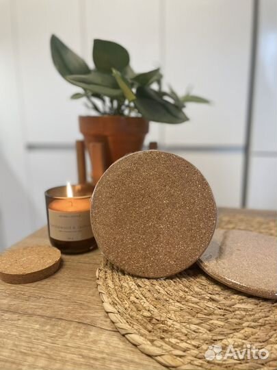 Пробковые подставки под горячее